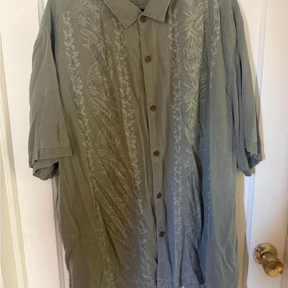 Tommy Bahama Olive Textured Shirt